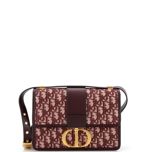 30 Montaigne Flap Bag Oblique Canvas