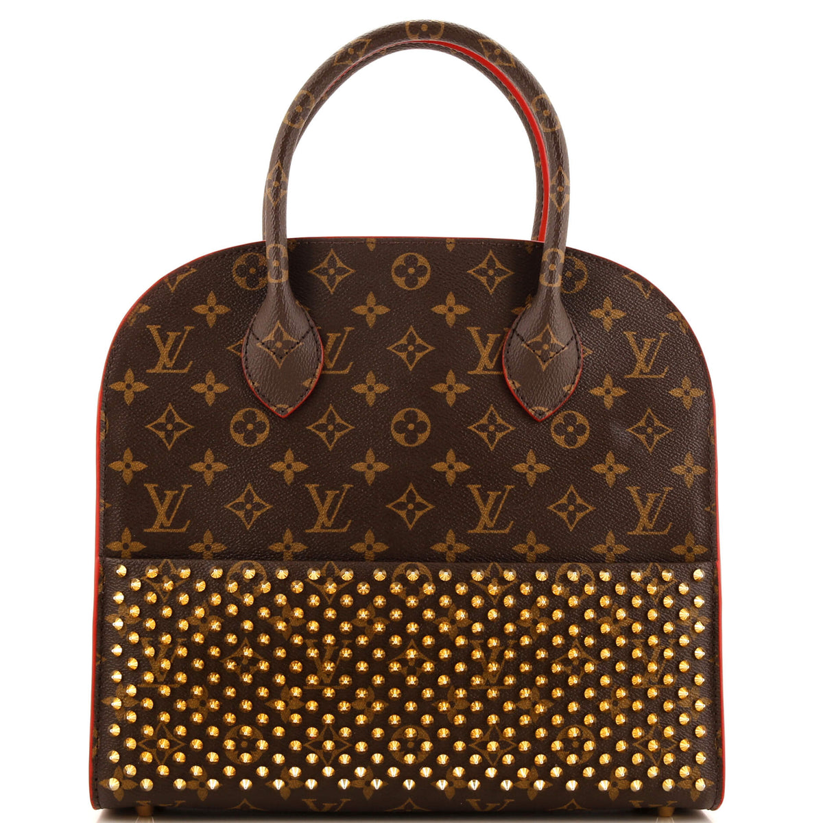 Louis Vuitton x Christian Louboutin Shopping Bag Calf Hair and Monogram Canvas