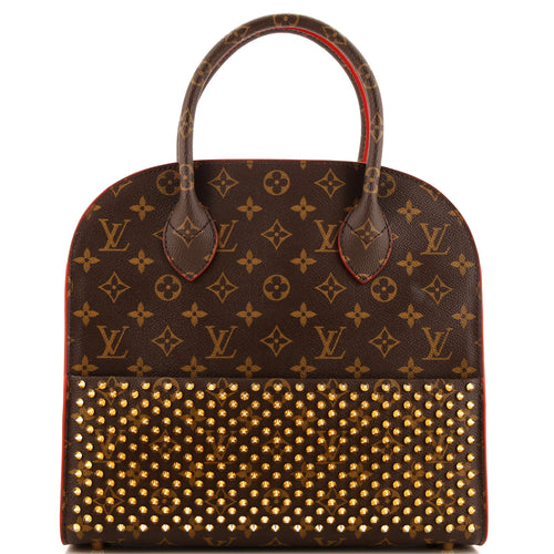 x Christian Louboutin Shopping Bag Calf Hair and Monogram Canvas