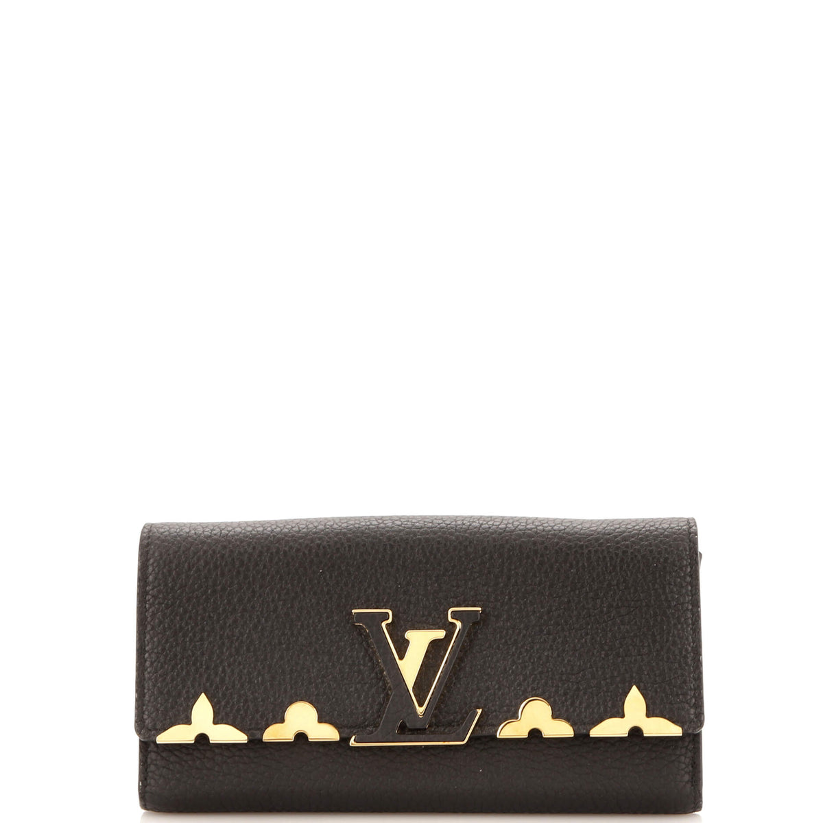 Louis Vuitton Capucines Wallet Leather with Embellished Detail