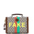 GUCCI Fake/Not Beauty Case Printed GG Coated Canvas