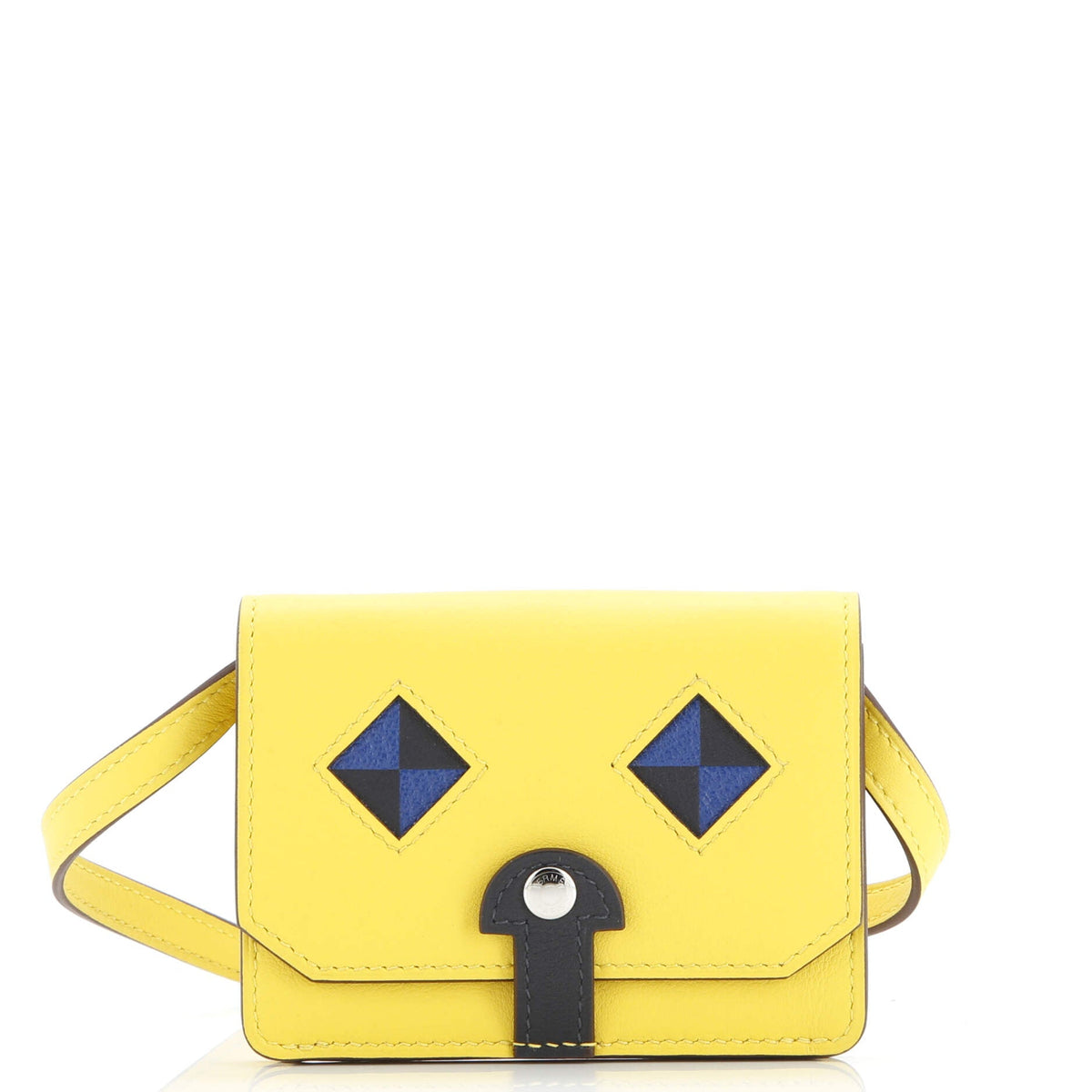 Herm?s Chien Card Holder with Strap Swift and Chevre Mysore