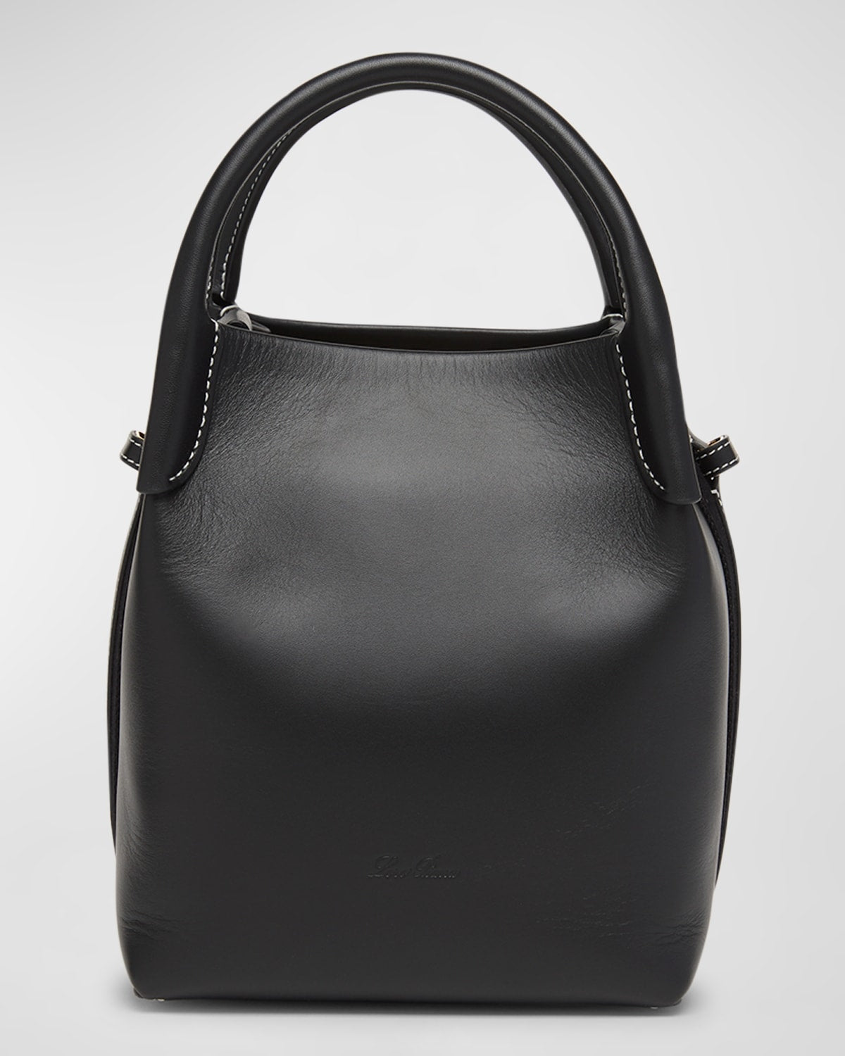 Loro Piana Bale Leather Top-Handle Bag