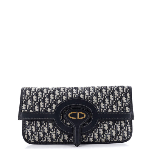 Fold Over Clutch Oblique Canvas