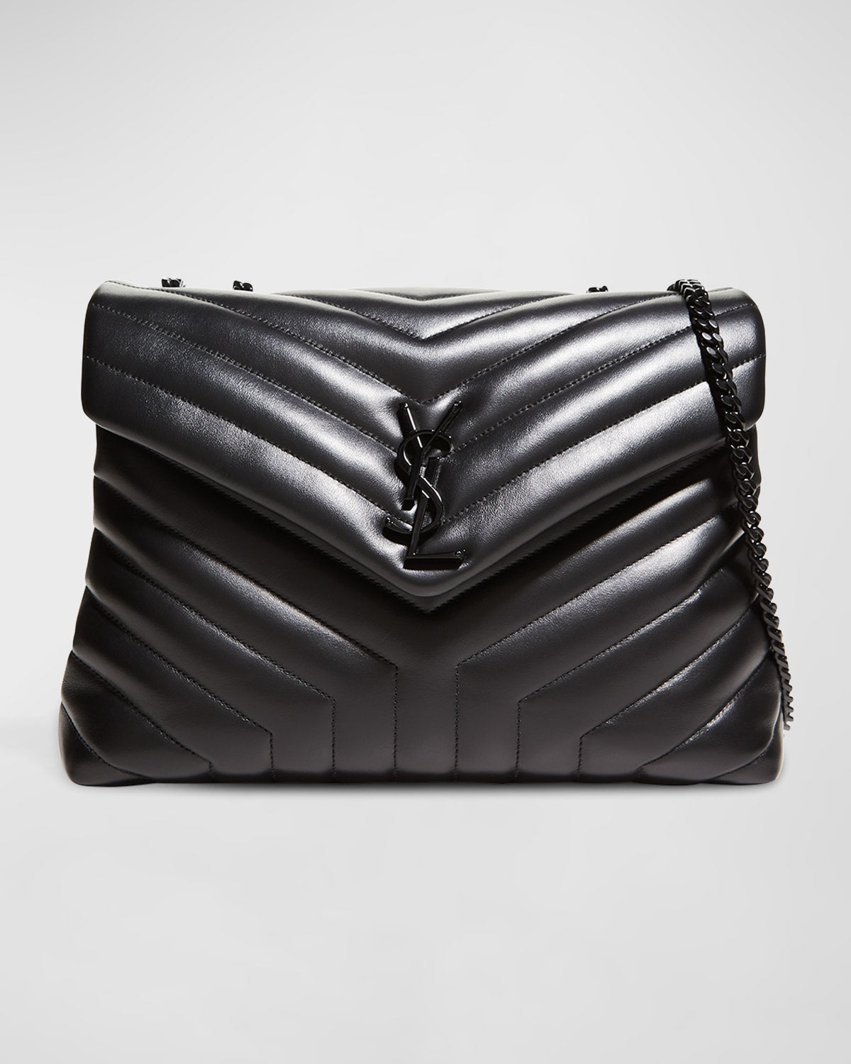 Saint Laurent Loulou Medium YSL Shoulder Bag in Quilted Leather