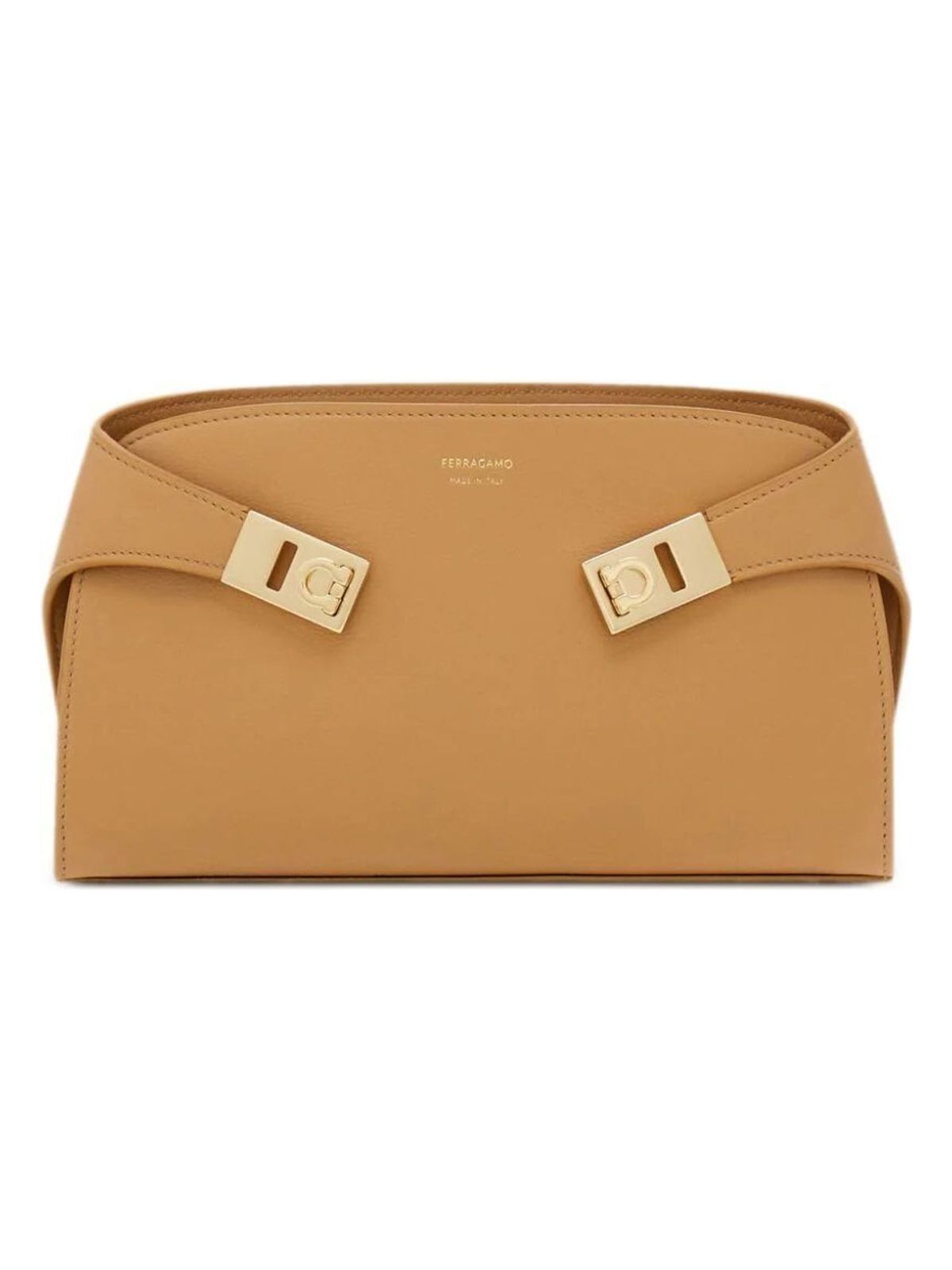 Ferragamo Women's Leather Pouch in Brown | Size UNICA | 2189640774623