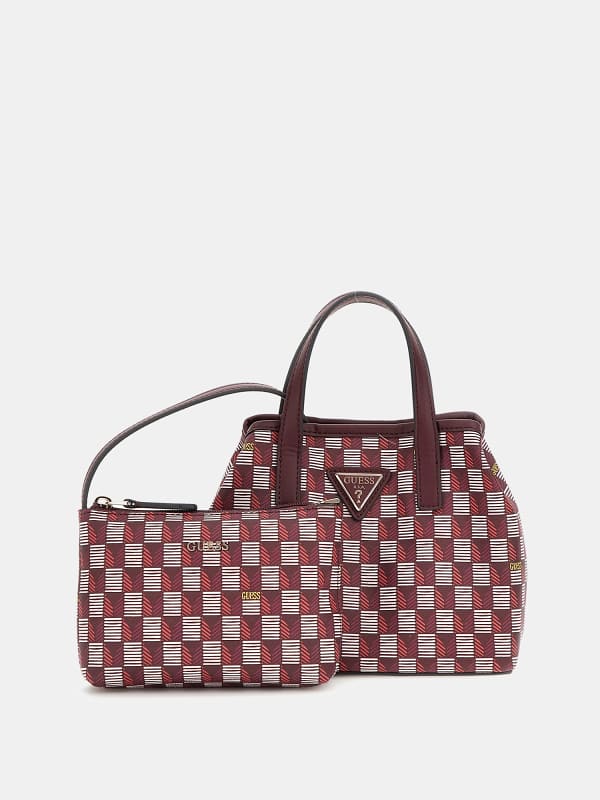 Guess Mini-Handtasche mit geometrischem G-Wave-Print