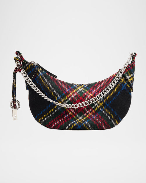Polo ID Tartan Wool Mini Chain Bag
