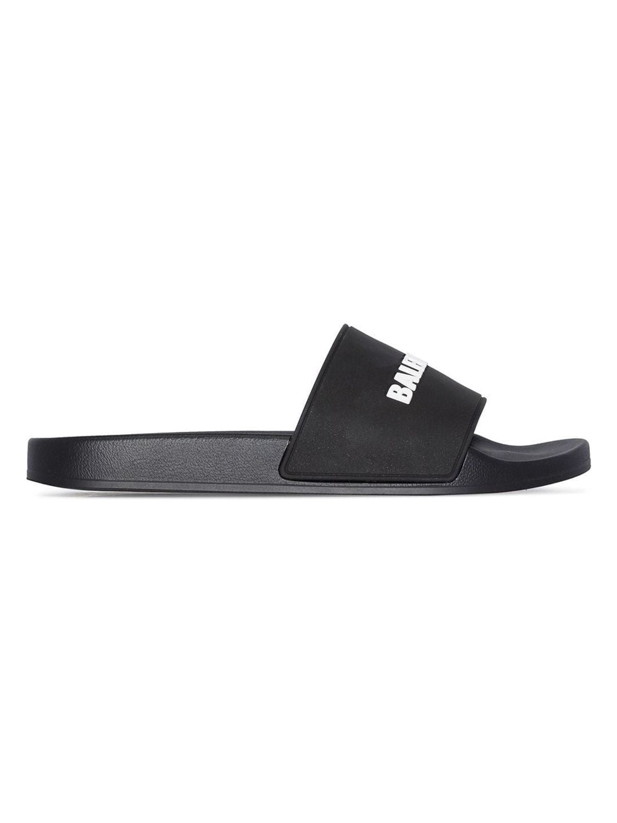 Balenciaga Men's Pool Slide Bal Logo in Blackwhite | Size 41 | 565826W1S80