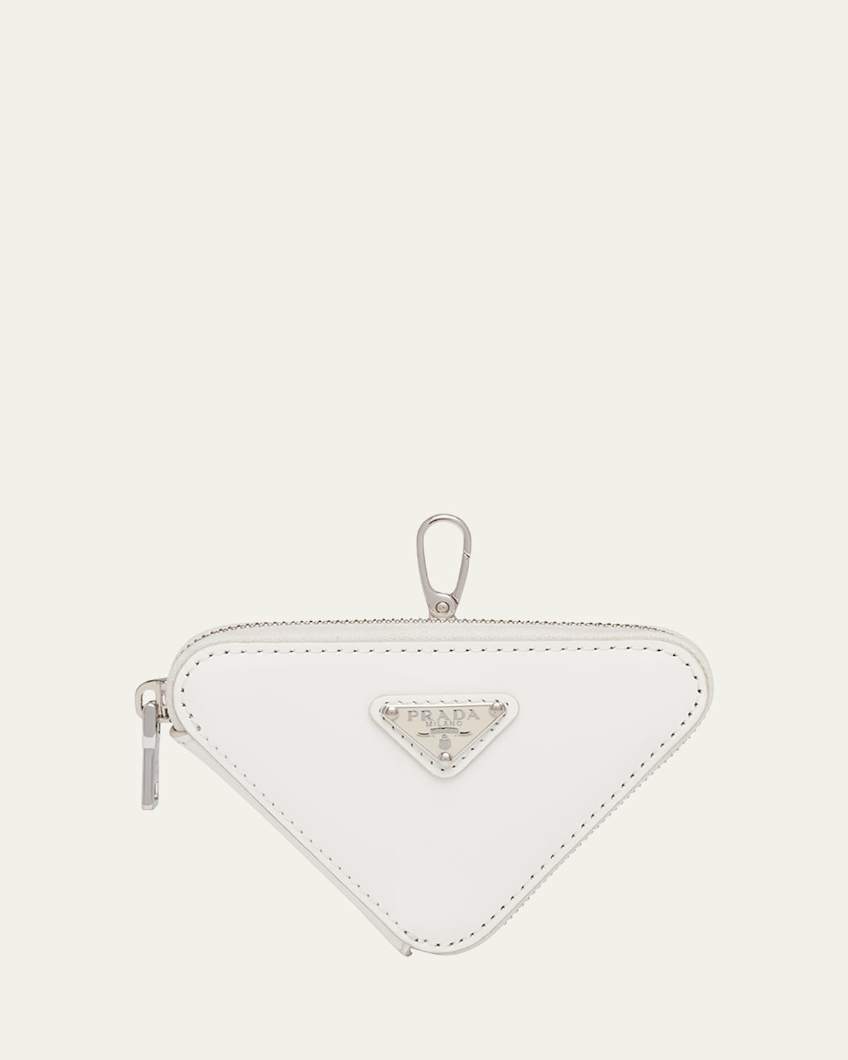 Prada Triangle Mini Pouch Charm Bag