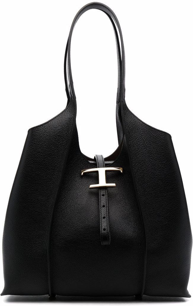 Tod's Women's Grained Leather Tote Bag in Black | Size UNICA | XBWTSBA0200Q8E
