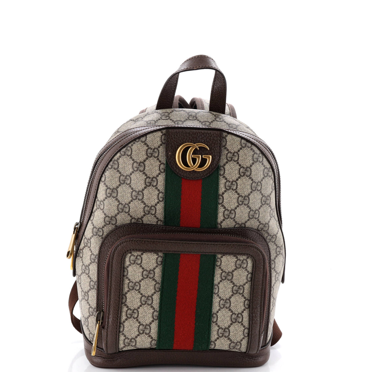 Gucci GUCCI Ophidia Backpack GG Coated Canvas and Leather Small