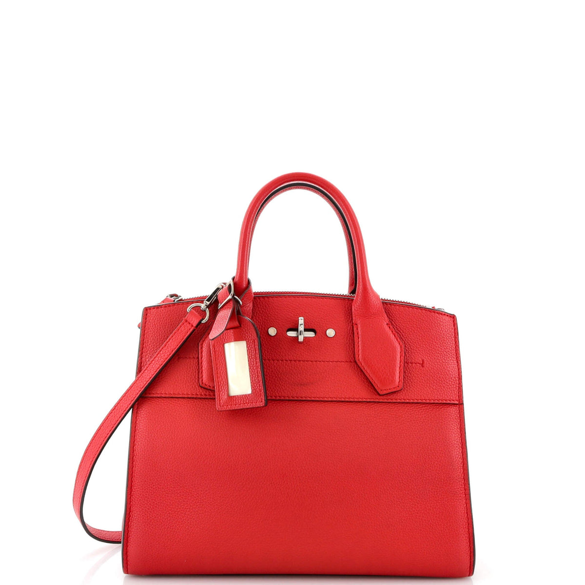 Louis Vuitton City Steamer Handbag Leather PM