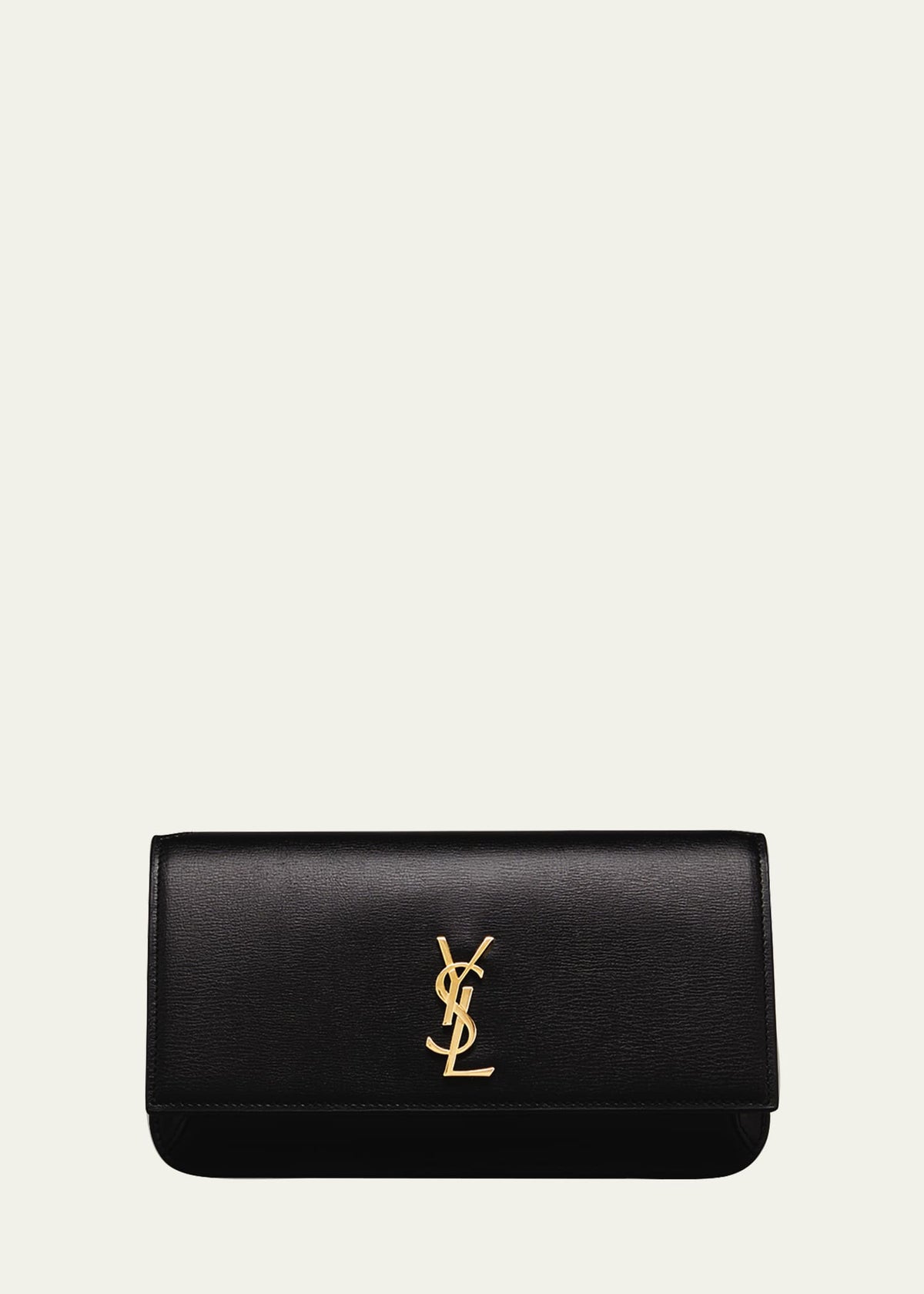 Saint Laurent YSL Monogram Phone Holder Crossbody Bag in Leather