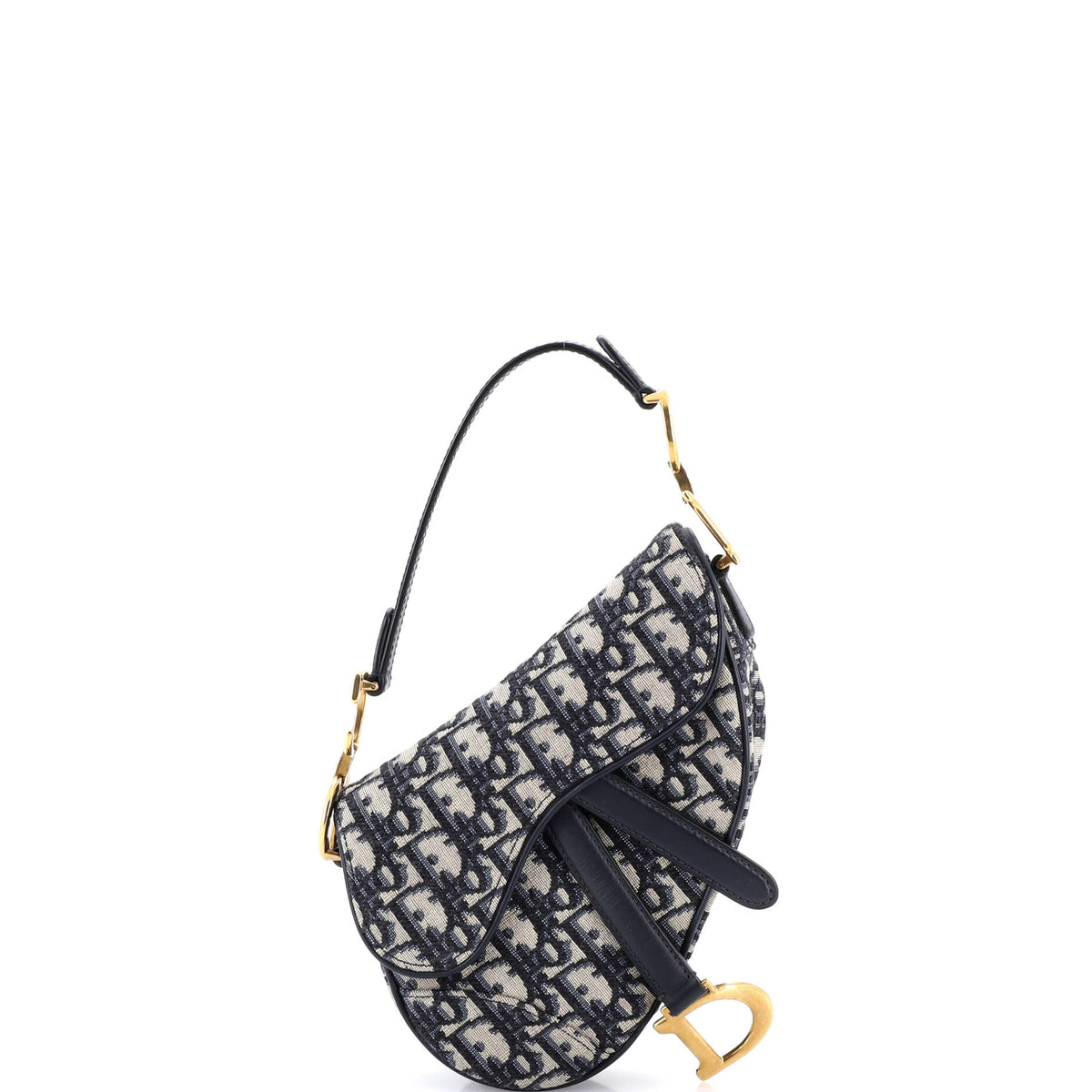 Christian Dior Saddle Handbag Oblique Canvas Mini