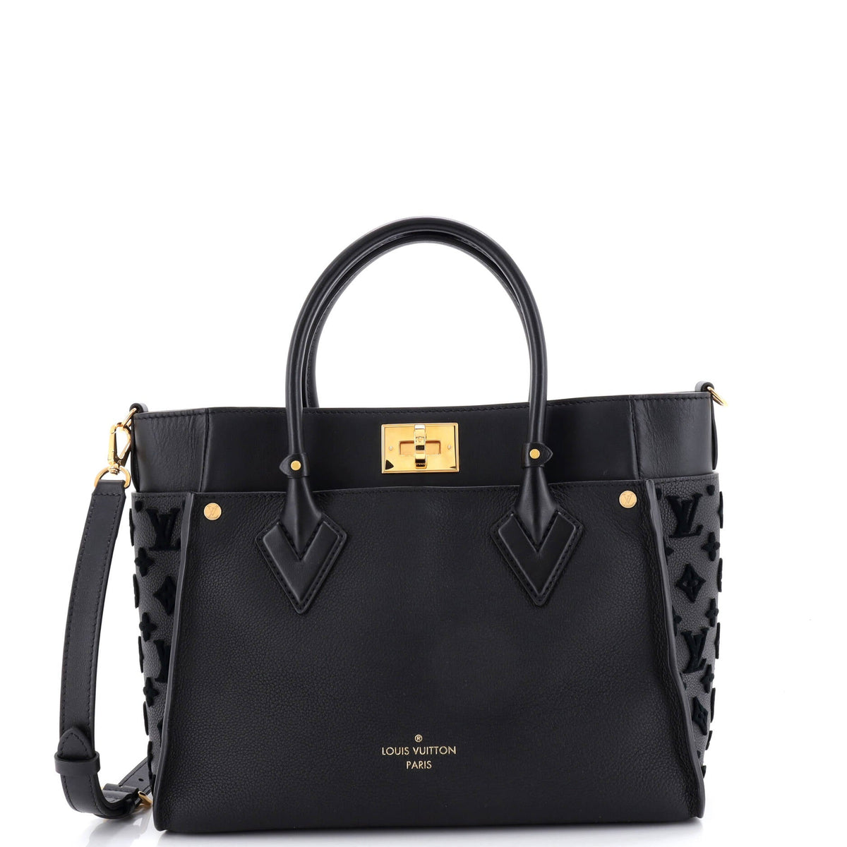 Louis Vuitton On My Side Tote Monogram Tuffetage Leather MM