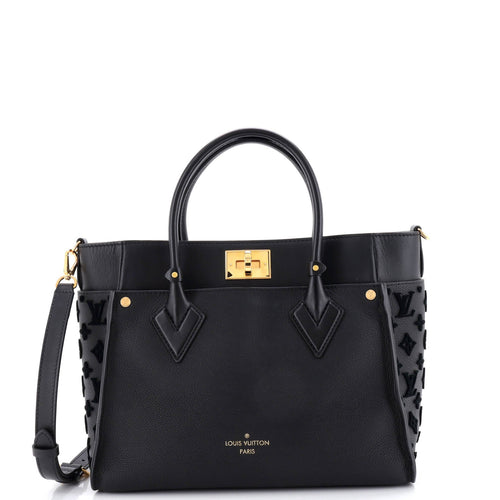 On My Side Tote Monogram Tuffetage Leather MM