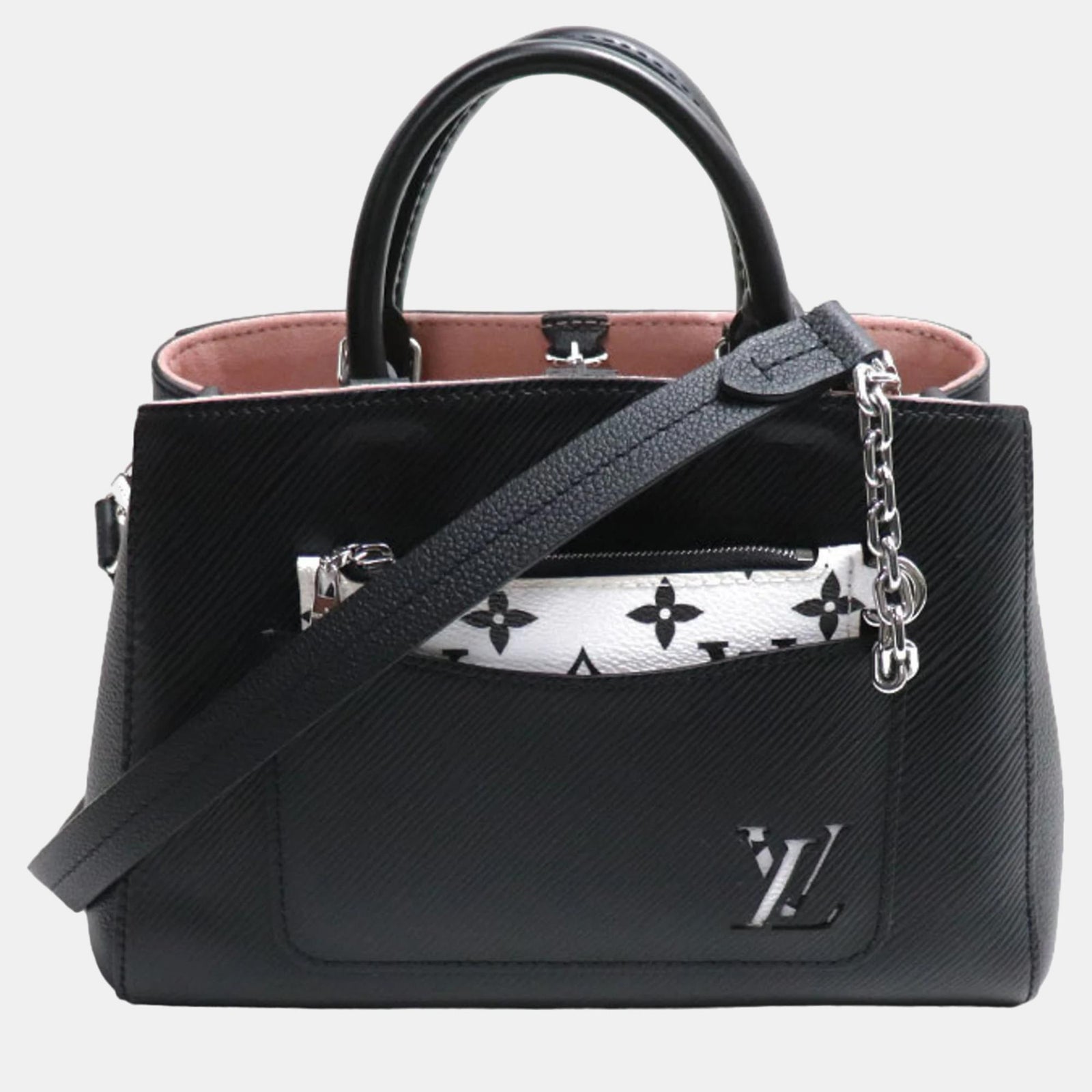 Louis Vuitton Schwarze Marelle Tote BB Umhängetasche aus Epi-Leder