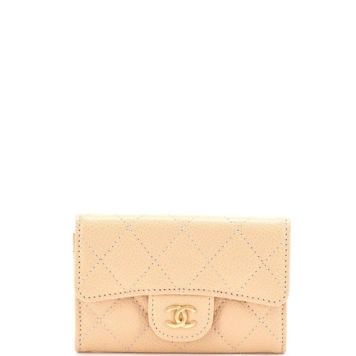 Chanel CHANEL Classic Flap Card Holder Quilted Caviar
