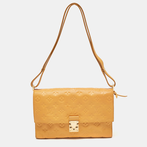 Mustard Monogram Empreinte Leather Fascinante Bag