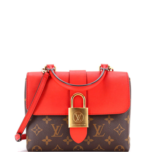 Locky Handbag Monogram Canvas with Leather BB