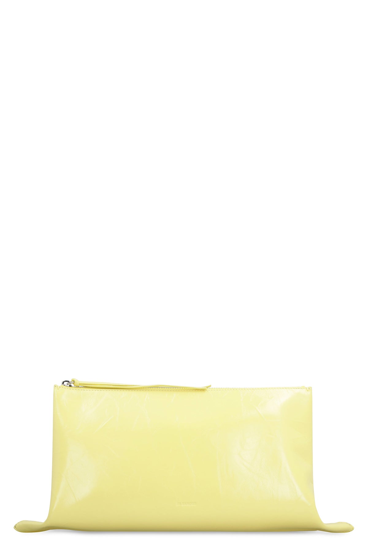 Jil Sander Women's Leather Clutch in Yellow | J08WF0003P5635 Color 744