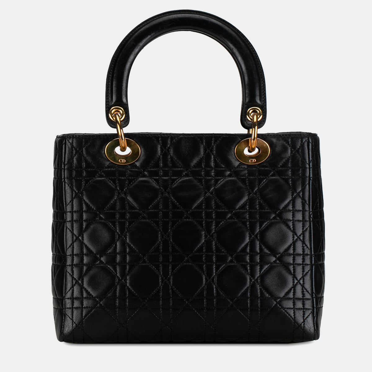 Dior Medium Lambskin Cannage Lady Dior