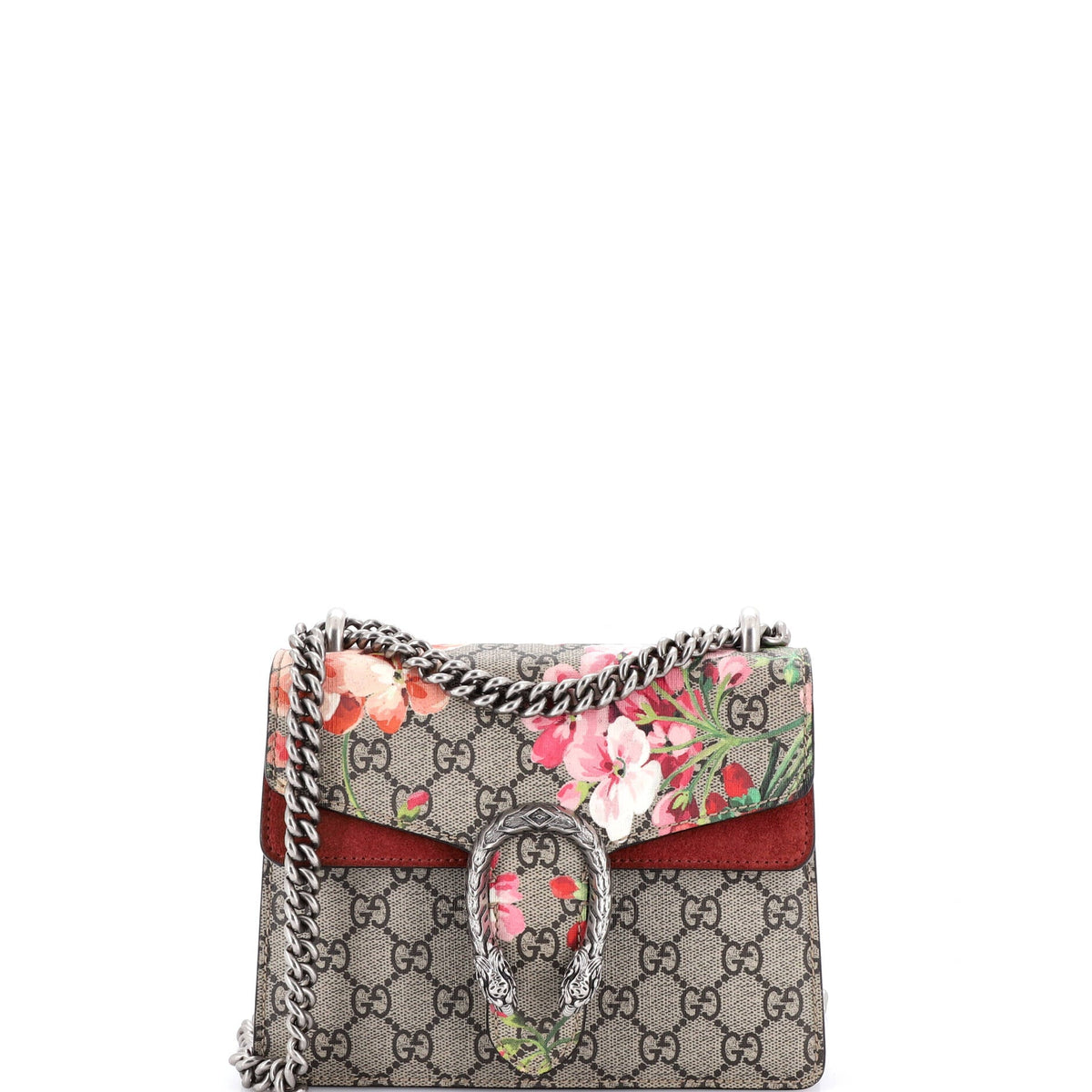 Gucci GUCCI Dionysus Bag Blooms Print GG Coated Canvas Mini