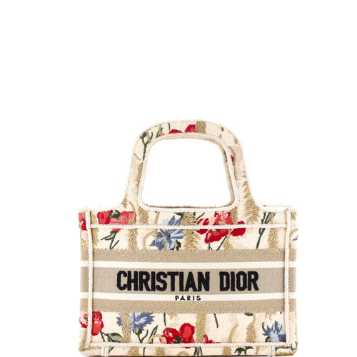 Book Tote Embroidered Canvas Mini