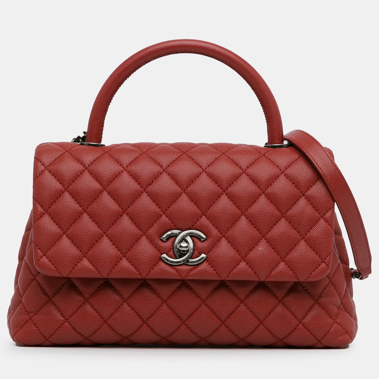 Chanel Small Caviar Coco Top Handle Bag