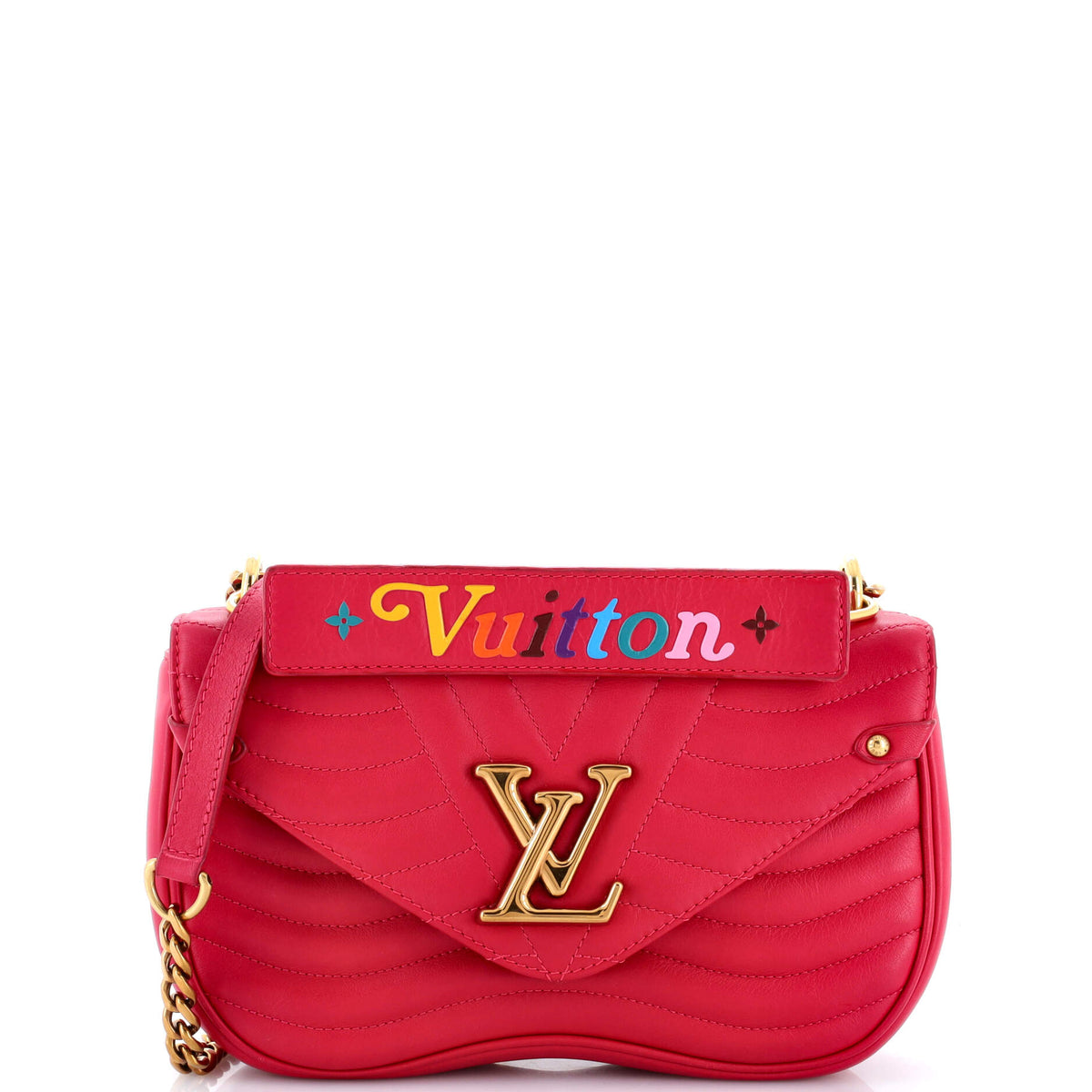 Louis Vuitton New Wave Chain Bag Quilted Leather MM