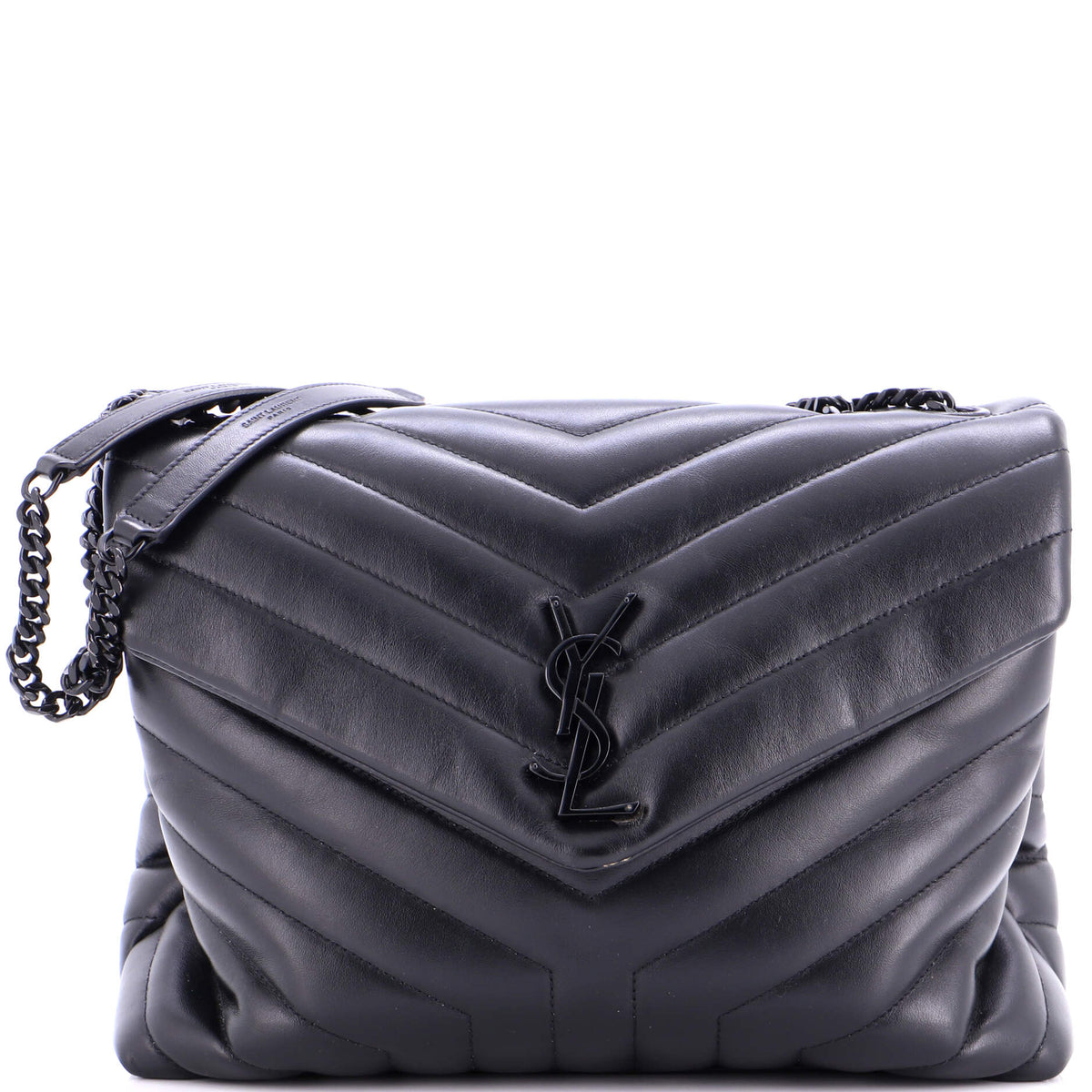 Saint Laurent Loulou Shoulder Bag Matelasse Chevron Leather Medium