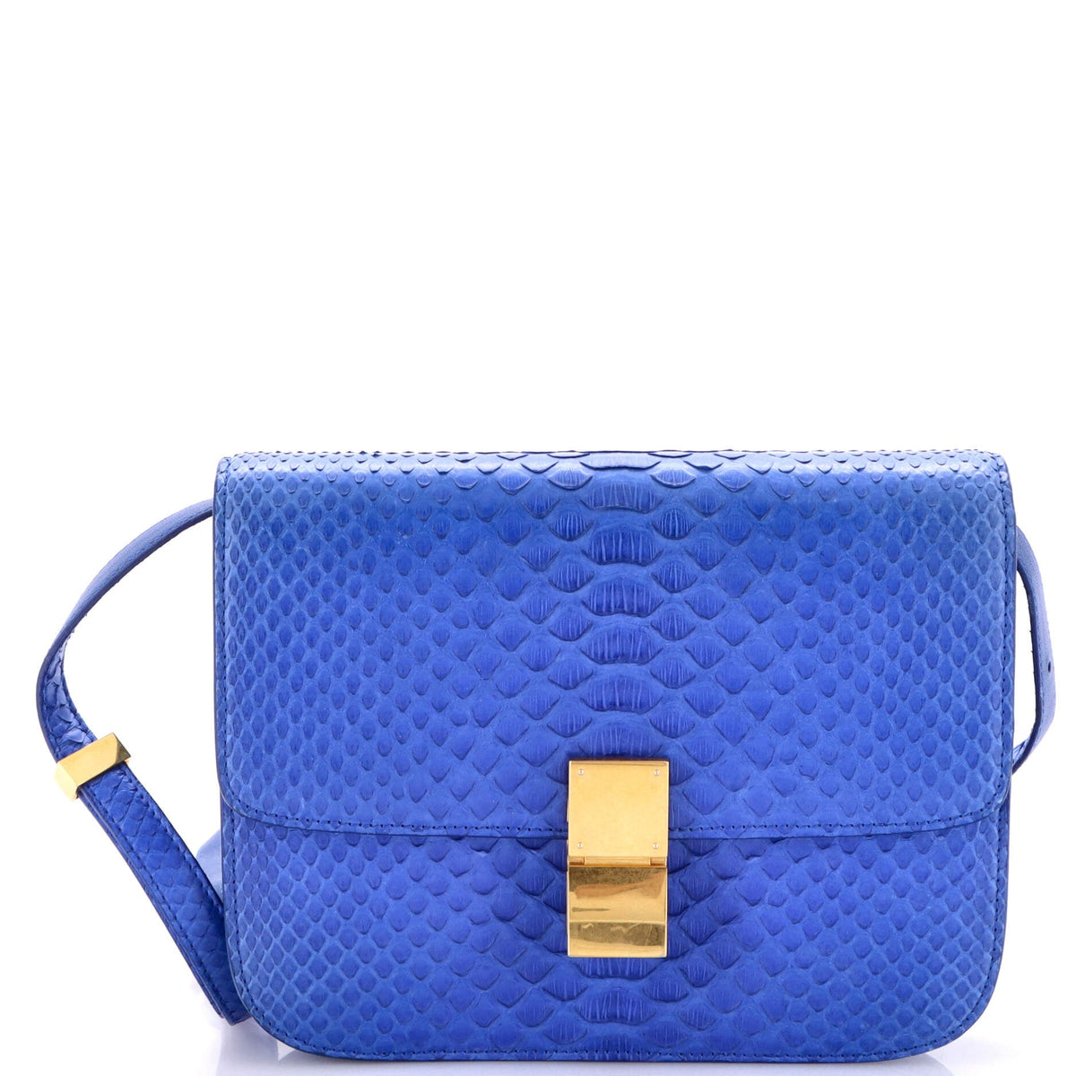 Celine CELINE Classic Box Bag Python Medium