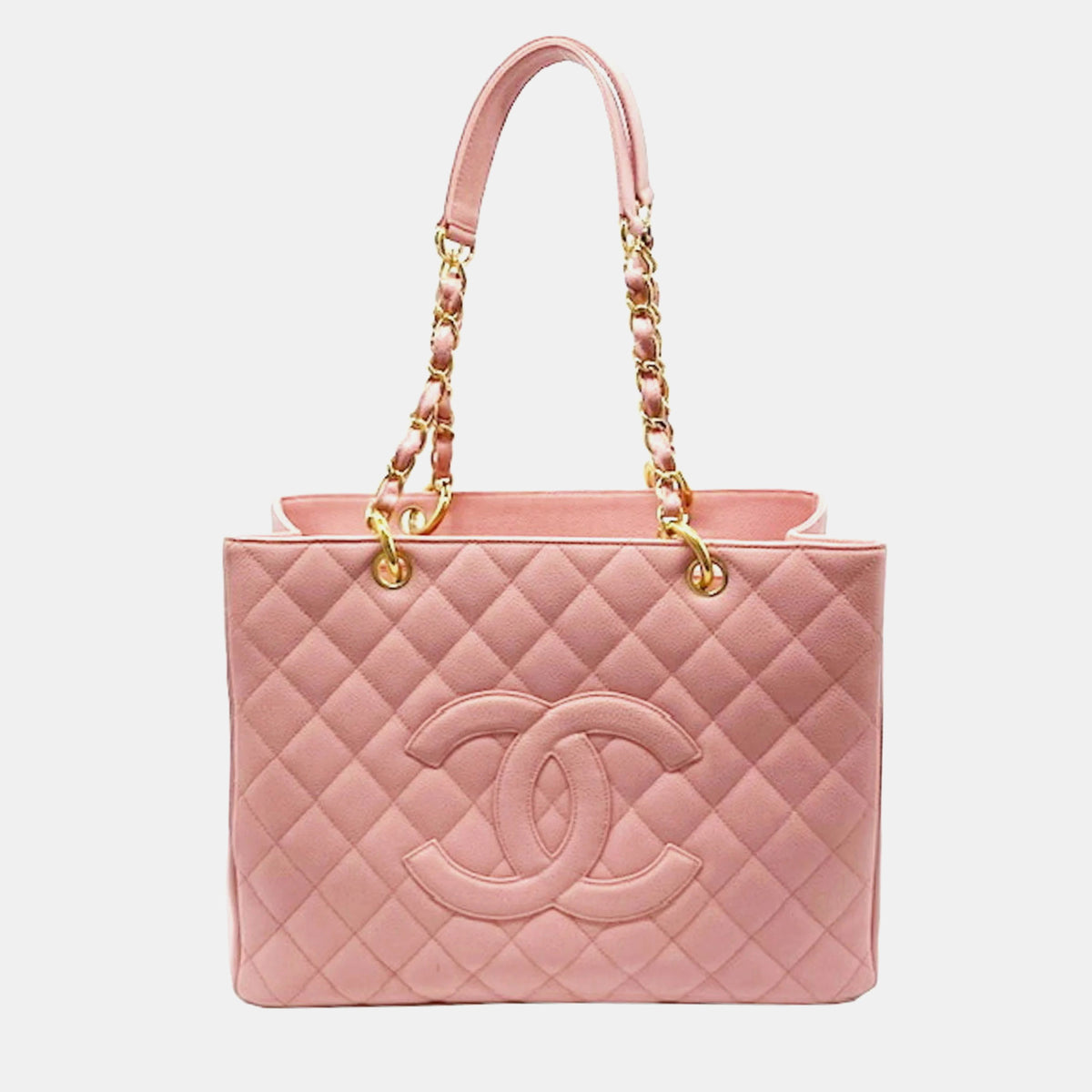 Chanel Pink Caviar Leather  GST Tote Bag