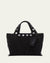 Mini Studded Washed Denim Market Tote Bag