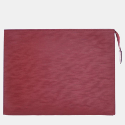 Red Epi Leather 26 Toiletry Pouch