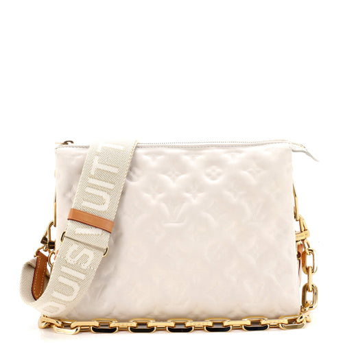 Coussin Bag Monogram Embossed Lambskin PM
