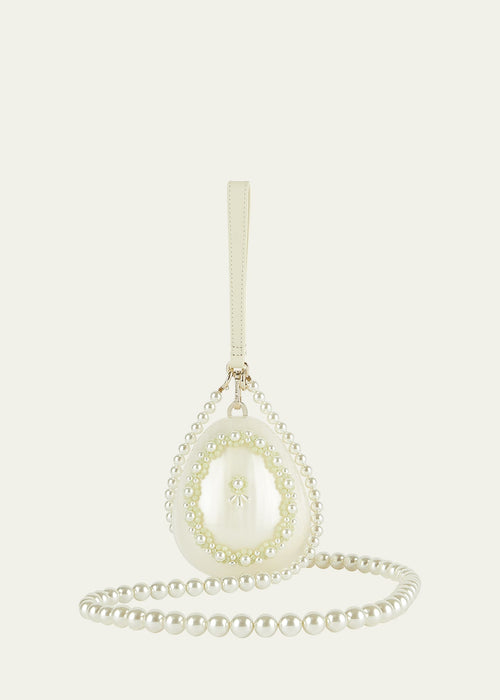 Pearl Egg Acrylic Wristlet Bag