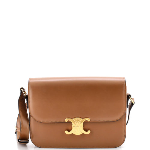 CELINE Triomphe Shoulder Bag Smooth Calfskin Medium