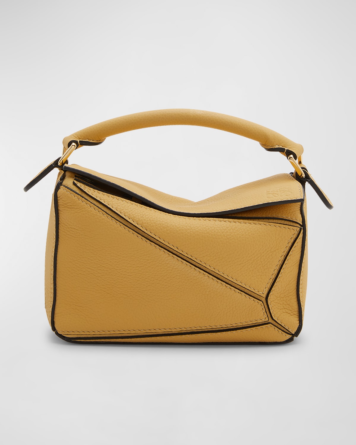 Loewe Puzzle Small Top-Handle Bag in Grained Leather