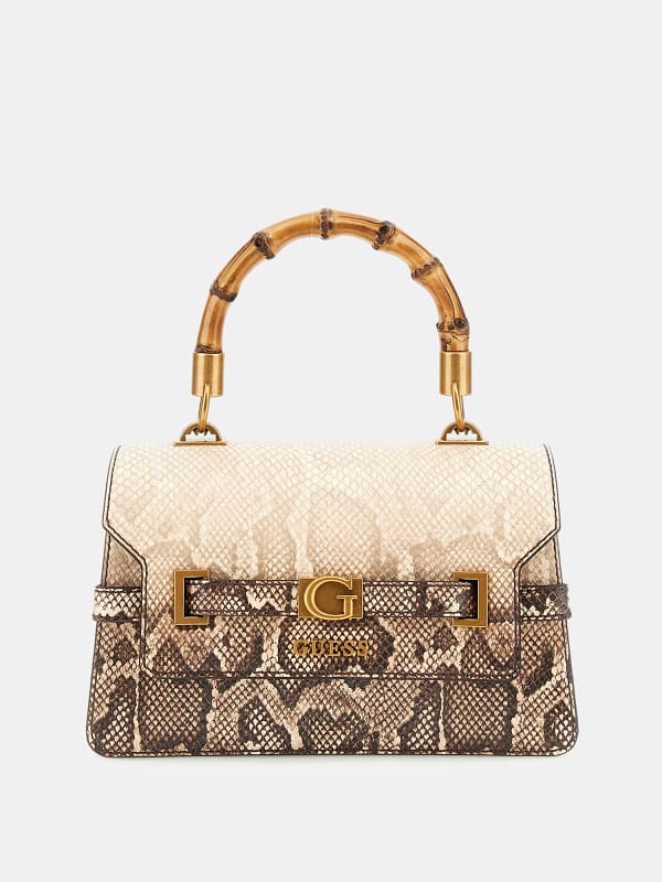 Guess Sibel Python-Print Mini Handbag