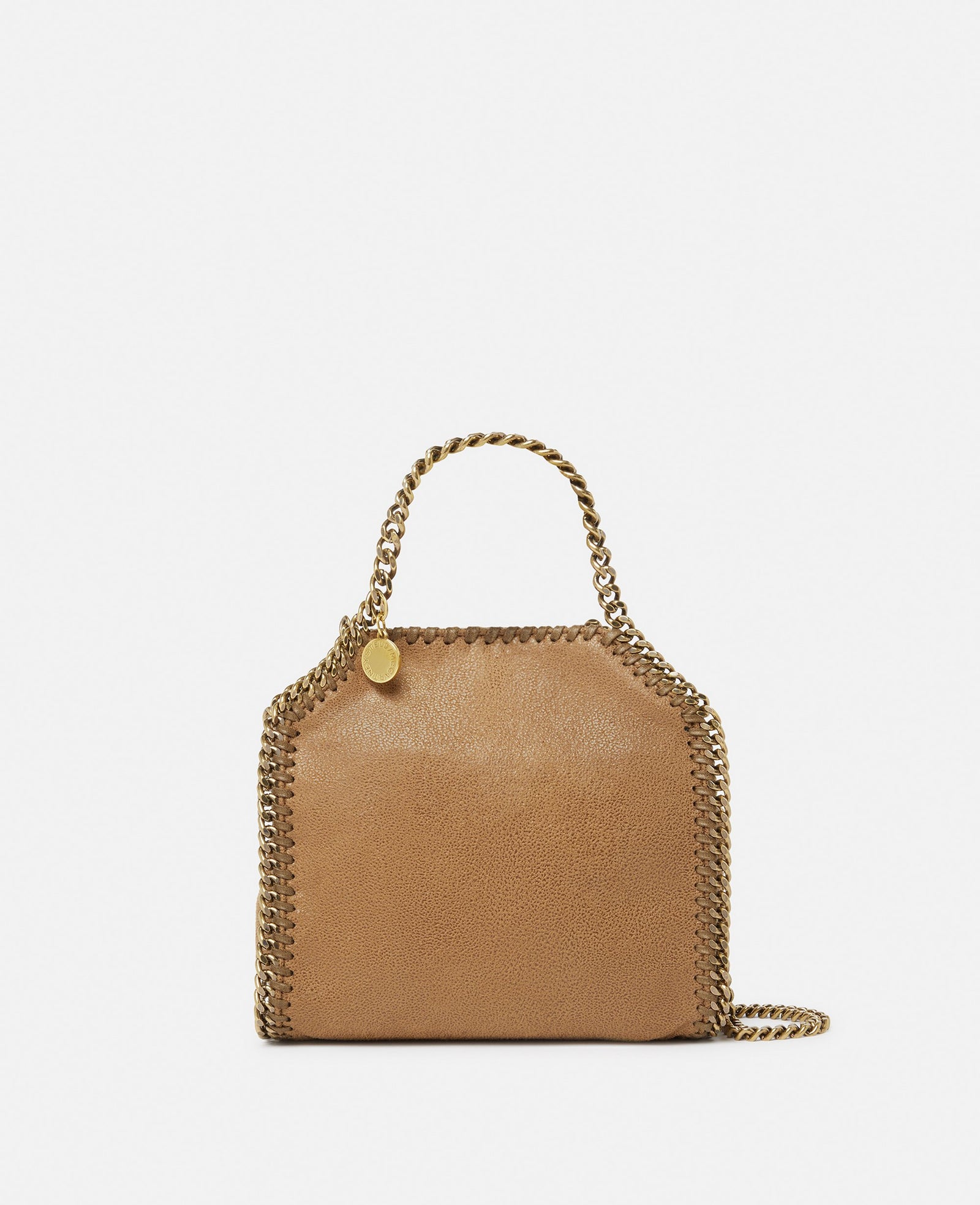 Stella McCartney Falabella Tiny Tote Bag, Woman, Pecan brown