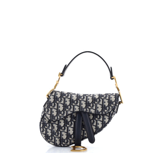 Saddle Handbag Oblique Canvas Mini