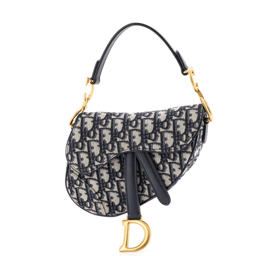 Saddle Handbag Oblique Canvas Mini
