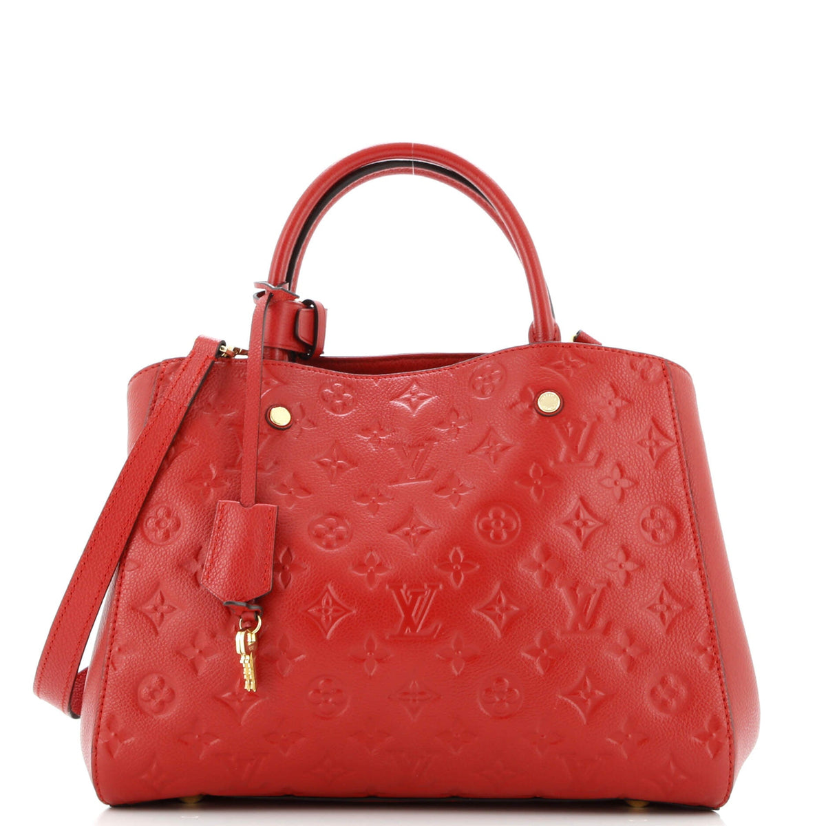 Louis Vuitton Montaigne Handbag Monogram Empreinte Leather MM
