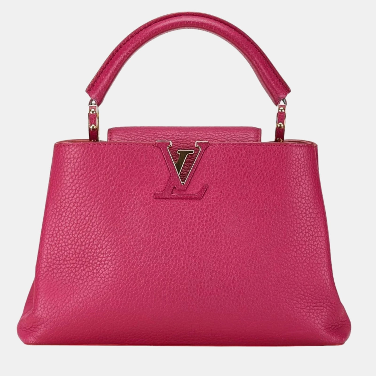 Louis Vuitton Sac à main BB Capucines en cuir taurillon rose