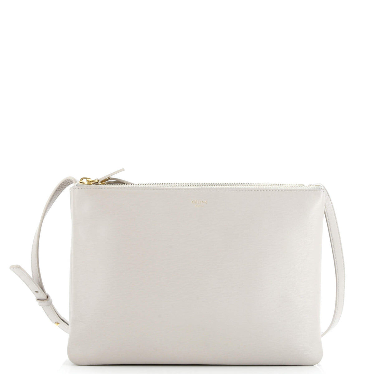 Celine CELINE Trio Crossbody Bag Leather Large