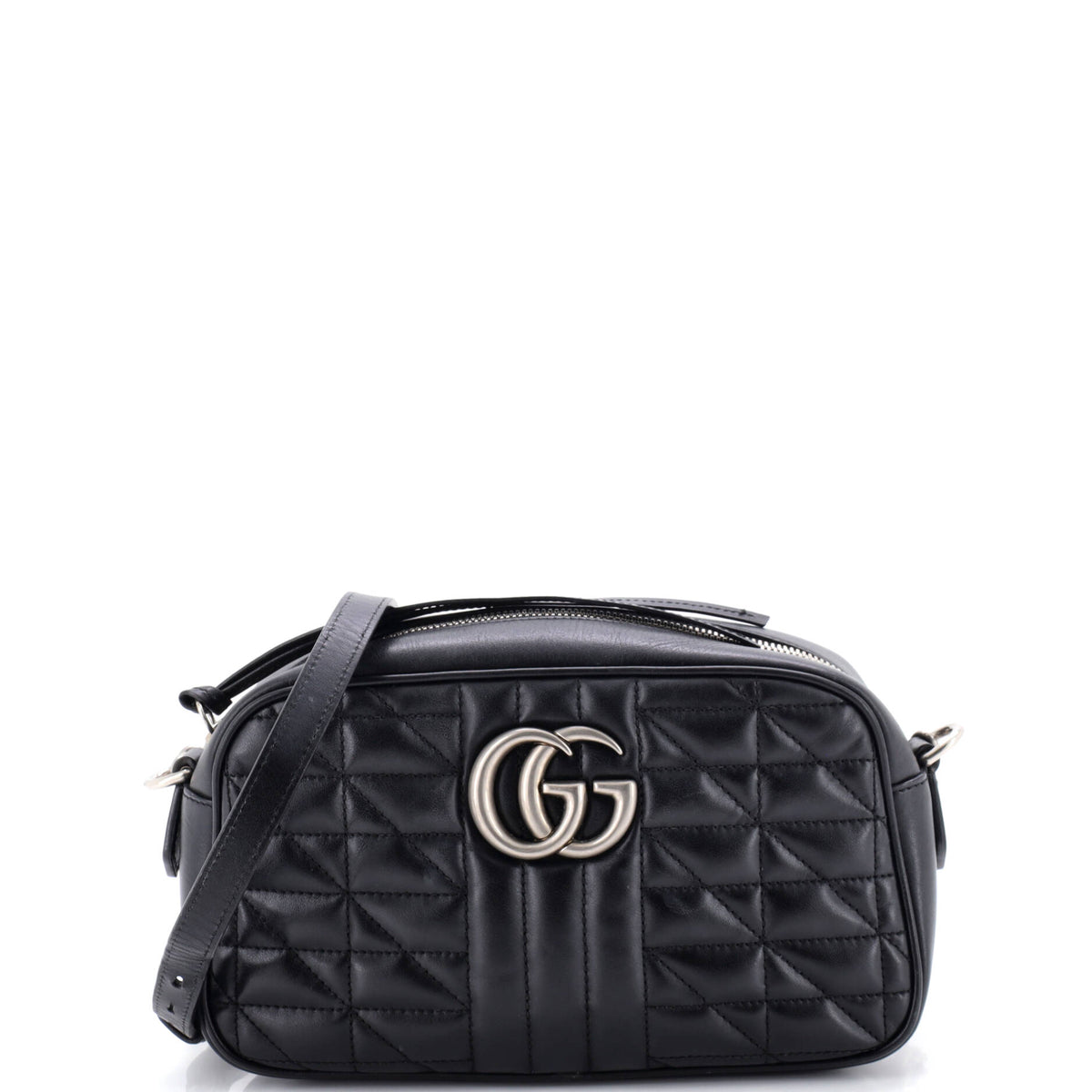 Gucci GUCCI GG Marmont Shoulder Bag Mixed Matelasse Leather Small