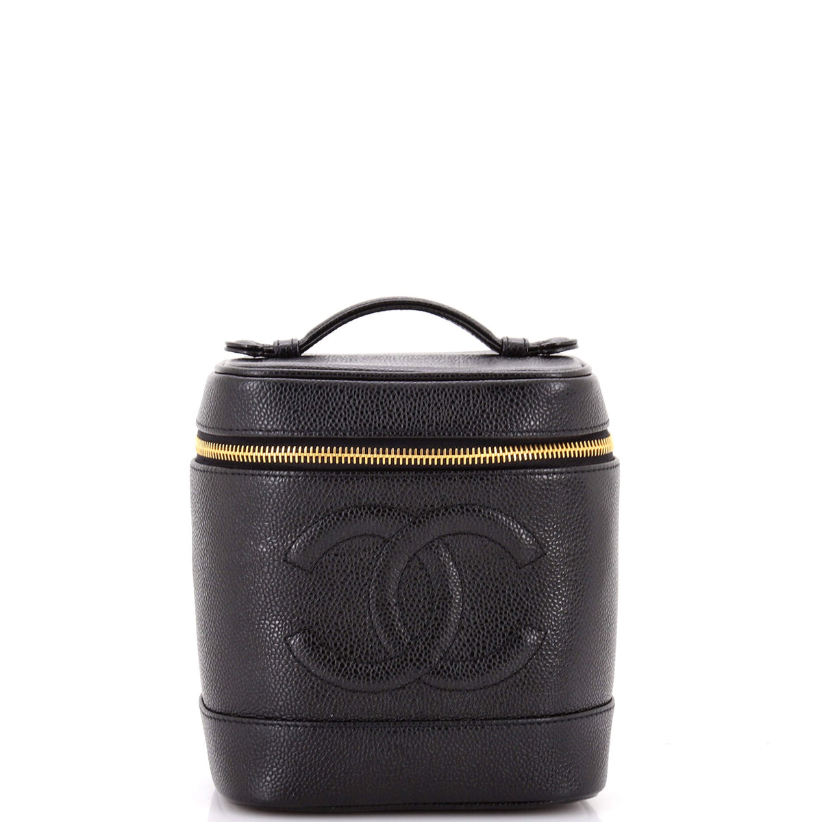 Chanel CHANEL Vintage Timeless Vanity Case Caviar Tall