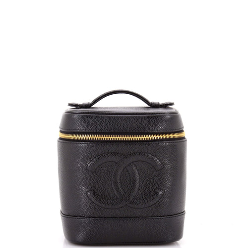 CHANEL Vintage Timeless Vanity Case Caviar Tall
